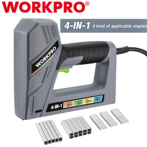 WORKPRO Electric Corded 4 in 1 Nail Gun Stapler Gun w/3000PCS Staples and Nails - Picture 1 of 9