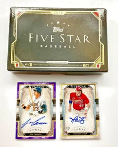 2018 Topps Fünf-Sterne-Auto, Jose Canseco (FSA-JC)/50 und Harrison Bader (FSA-HB) - Bild 1 von 4