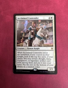 Acclaimed Contender FOIL Promo - NM - MTG ELD - Magic the Gathering - Picture 1 of 1