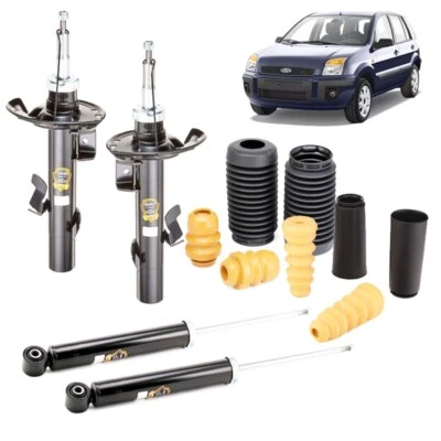 KIT 4 AMMORTIZZATORI COMPLETO + TAMPONI ANTERIORI E POSTERIORI PER FORD FUSION  - Immagine 1 di 4