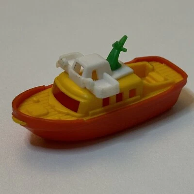 Bruder Mini Ship/Yatch Orange & Yellow Vintage Rare Made In W. Germany 1980s - Image 1 of 4