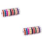  20 Rolls/pack Thread Spools Allergy Bracelets for Kids Lollipop Label Sticker