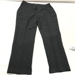 Asos Design Damenhose Anzughose Slash Saum Größe 14 groß schwarz Karriere Neu - Bild 1 von 5