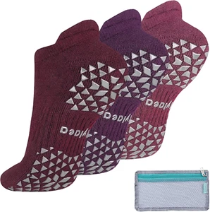 Unisex Non Slip Socks with Grip for Yoga, Hospital, Pilates, Barre | Ankle, Cush - Picture 1 of 5