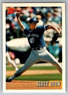 1993 BOWMAN SCOTT BROW RC TORONTO BLUE JAYS #435 - Image 1 of 2