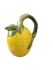 Bassano Krug – Karaffe in Zitronen, Pitcher italienische Keramik für 1,5 Liter - Bild 1 von 3
