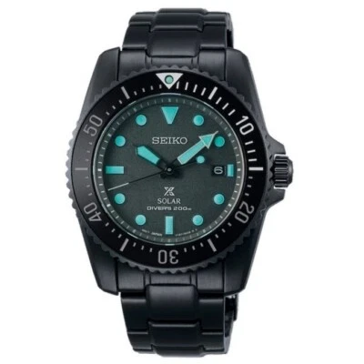 SEIKO ProspeX SNE587P1 Black Series SOLAR Diver Lume Steel Vision Limited Sea - Image 1 of 2
