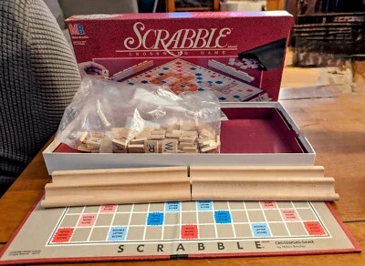 Vintage Scrabble Crossword Game  1989 Milton Bradley 4024 - Image 1 of 4