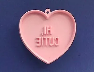 Hallmark CORTADOR DE GALLETAS San Valentín Vintage CORAZÓN DE CARAMELO Cutie ROSA Vacaciones DIFÍCIL - Imagen 1 de 2
