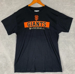 San Francisco Giants Majestic Men's Short Sleeve T-Shirt Size-LARGE Black - Picture 1 of 8