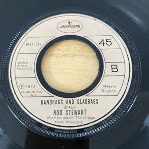ROD STEWART ITS ALL OVER NOW / HANDBAGS AND GLADRAGS VG+ MERCURY VINYL 45 - Picture 1 of 7