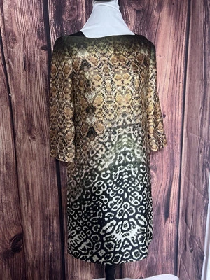 Muse Dress Snake Print Size 2 Small Party Cocktail Animal Formal Midi - Image 1 of 4