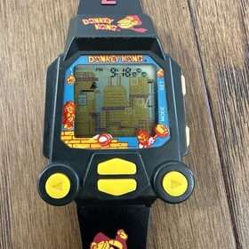NINTENDO DONKEY KONG GAME WATCH 1994 NELSONIC - Working Wristwatch & New Battery