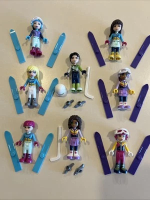 LEGO Friends Minifigure Lot A - Winter  Sports Theme  - Skiing / Ice Skating - Image 1 of 3