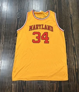 Maryland Terrapins Len Bias Promo Jersey Men’s XL Yellow Polyester  - Picture 1 of 5