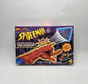 1995 Toybiz SPIDERMAN ELECTRONIC WEB SHOOTER Complete In Open Box - Picture 1 of 2
