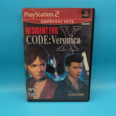 Resident Evil CODE: Veronica X Greatest Hits (Sony PlayStation 2, 2002) CIB Ps2 - Image 1 of 4