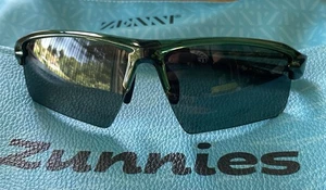 Zenni Zunnies Sport Sunglasses Green Mirror Wrap Adult Size w/ Case, Bag & Box - Picture 1 of 9