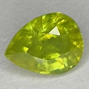0.92CTS NATURAL TITANITE GREEN SPHENE -REF VIDEO - Picture 1 of 5