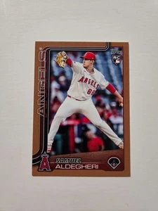 SAMUEL ALDEGHERI 2025 TOPPS SERIES 2 #438 1056/2025 CALIFORNIA ANGELS RC - Picture 1 of 2