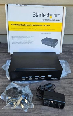 StarTech 4 Port Dual DisplayPort KVM Switch SV431DPDDUA2 R2 - Image 1 of 4