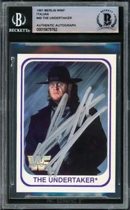 Undertaker Signed 1991 Merlin WWF Italian RC 40 Beckett #15679762 - Picture 1 of 2