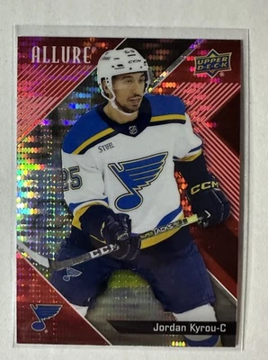 2024-25 Upper Deck Allure - Jordan Kyrou #76 Red Rainbow - Image 1 of 2