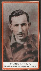 PHILLIPS BDV PACKAGE ISSUE 1932 (PAPER)-SPEEDWAY-#201c- FRANK ARTHUR AUSTRALIAN - Picture 1 of 2