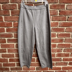 Eileen Fisher $218 Lavable Flex Ponte Tobillo Linterna Pantalones Gris Mediano NUEVO - Imagen 1 de 9