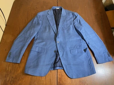2025 ERMENEGILDO ZEGNA Abrigo Deportivo Azul Traje Blazer 42R Lana Italia Foto 1 de 4