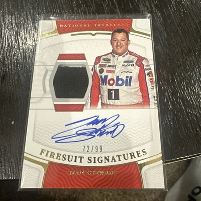 Tony Stewart 2022 National Treasures Firesuit Signatures Material Auto 72/99 - Image 1 of 2