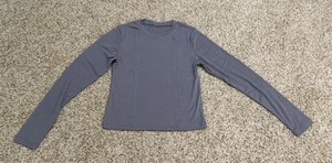 Women’s Long Sleeve Top Gray Size Large - Picture 1 of 8