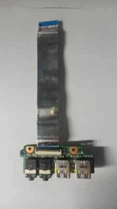 Scheda USB per ASUS N56J series N56JR board card scheda AUDIO + cavo flat cable - Picture 1 of 2