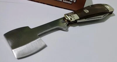 POTATO SKIN CHOPPER TRAPPER HUNTING POCKET 刀带展示盒 AXE HATCHET!!! — 第 1/4 张图片