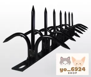 Shinobi Stealth Outdoor Security Fence 5.1in black With Claws On Both Sides - Picture 1 of 5