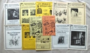 Vintage used LOT of PRUETT ELECTRONICS ANTIQUE RADIO CATALOGS NEWSLETTERS ETC. - Bild 1 von 7
