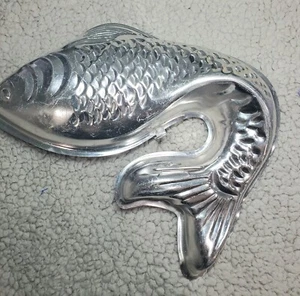 Molde de postre y gelatina de pescado koi vintage, colgante de pared - Imagen 1 de 11