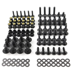 Motorcycle Steel Full Fairing Bolts Kit Bodywork Screw Kit Nuts Fit For Kawasaki - Picture 1 of 17