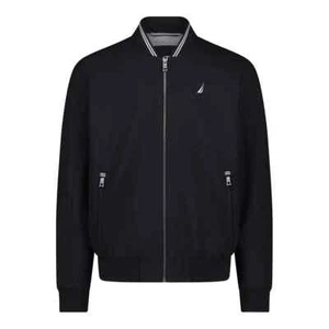 Nautica Giubbotto Bomber Leggero Uomo, Nero, Taglia Large Lg L, 1791623 - Foto 1 di 6