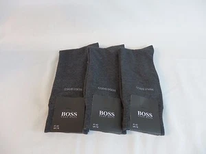Nuevo 3 Pares de Vestido HUGO BOSS Color Gris. Calcetines Clásicos EE. UU. Talla 7-9 - Imagen 1 de 2
