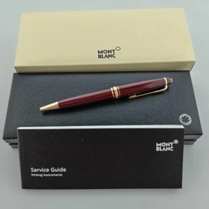 Montblanc Meisterstuck Classique Red Gold 164 Ballpoint Pen With Box & Refill - Picture 1 of 4