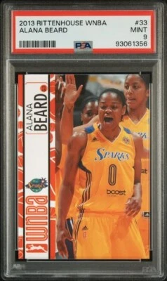 2013 Rittenhouse WNBA ALANA BEARD PSA 9 Los Angeles Sparks Duke Blue Devils - Image 1 of 2