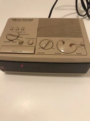 Sony Dream Machine FM/AM Digital Alarm Clock Radio ICF-C3W Beige Vintage 1980’s - Image 1 of 4