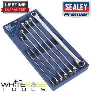 Sealey Spanner Set Extra Long Double Ended WallDrive Ring 8-24mm 7pc  Premier - Picture 1 of 11