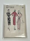 Dress Tulip Draped Skirt Vintage 1940's Uncut Pattern 4234 DRAMATIC Size 14 RARE