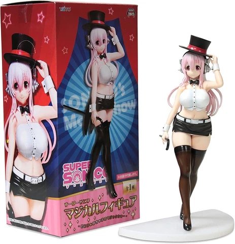 Taito Magic Show Series 8 Super Sonico Action Figure with Black Top hat Cover