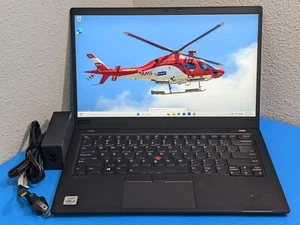 Lenovo ThinkPad X1 Carbon Gen 8 14"FHD i5-10210U 1.6GHz 8GB 256GB SSD W11P +PwAd - Picture 1 of 23
