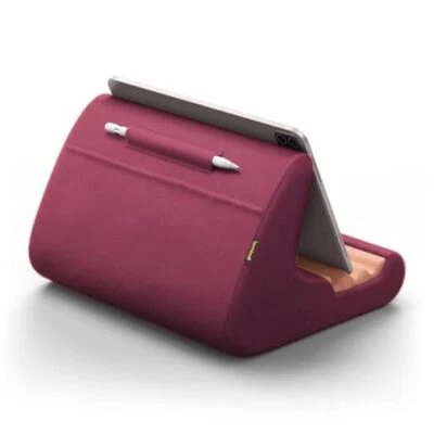  Tablet Holder, Tablet Pillow Stand - Tablet Pillow Soft Pad for Bed Dark Red - Image 1 of 4