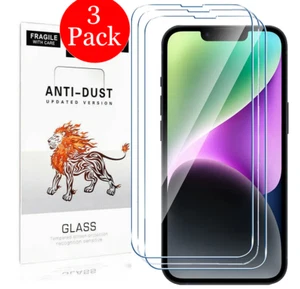 Protection écran en verre trempé pour iPhone 16 15 14 13 12 11 XR 7 8 Pro Max Plus - Photo 1 sur 5