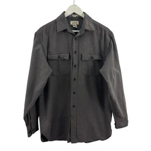 Camisa abotonada de franela gris L.L Bean para hombre talla M - Imagen 1 de 5